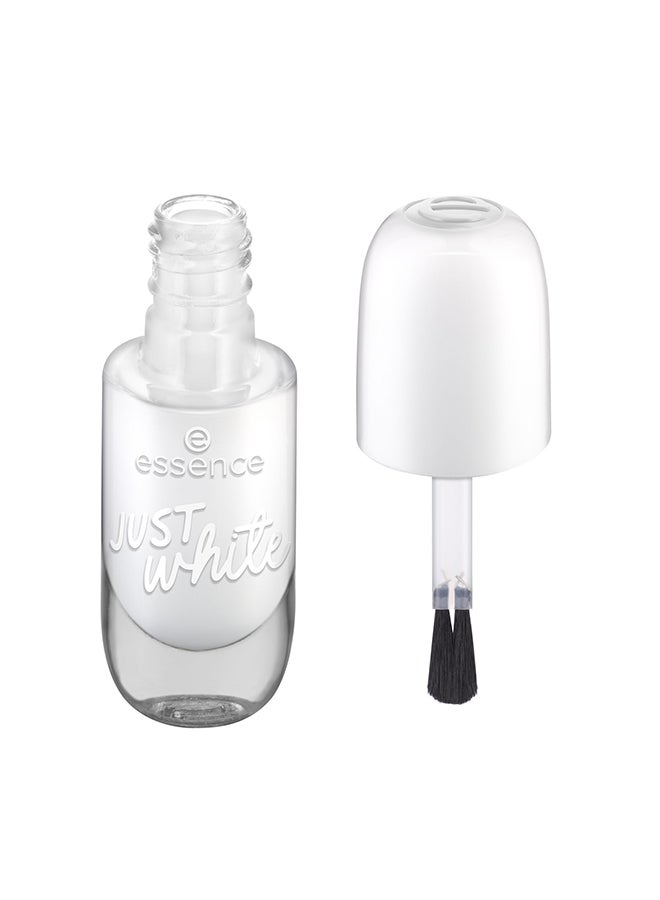 Gel Nail Polish | 33 Just White | Quick Dry | Long-Lasting Glossy Finish | Vegan Formula & Climate Neutral | Gel-Like Nails with Wide Brush | Easy Application | 8ml (Pack of 1) Just White - image 2