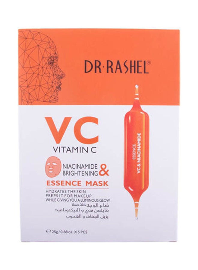 Vitamin C Mask 5 Pcs Multicolour 25grams