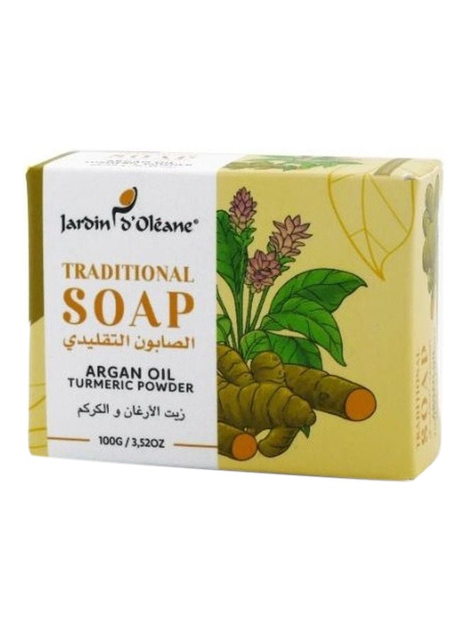 Argan Oil And Turmeric Powder Traditional Soap 100grams