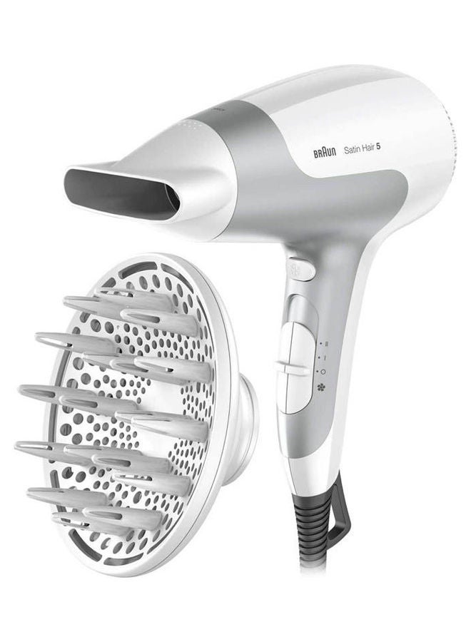 HD585 Satin Hair 5 PowerPerfection Dryer Silver