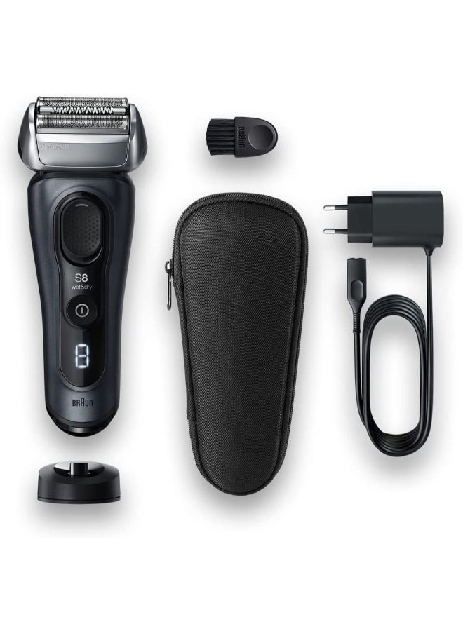 Series 8 Wet & Dry Shaver With Charging Stand And Travel Case 8413S Black 23.2 x 8 x 16.2cm - image 3