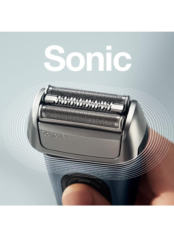 Series 8 Wet & Dry Shaver With Charging Stand And Travel Case 8413S Black 23.2 x 8 x 16.2cm - image 5