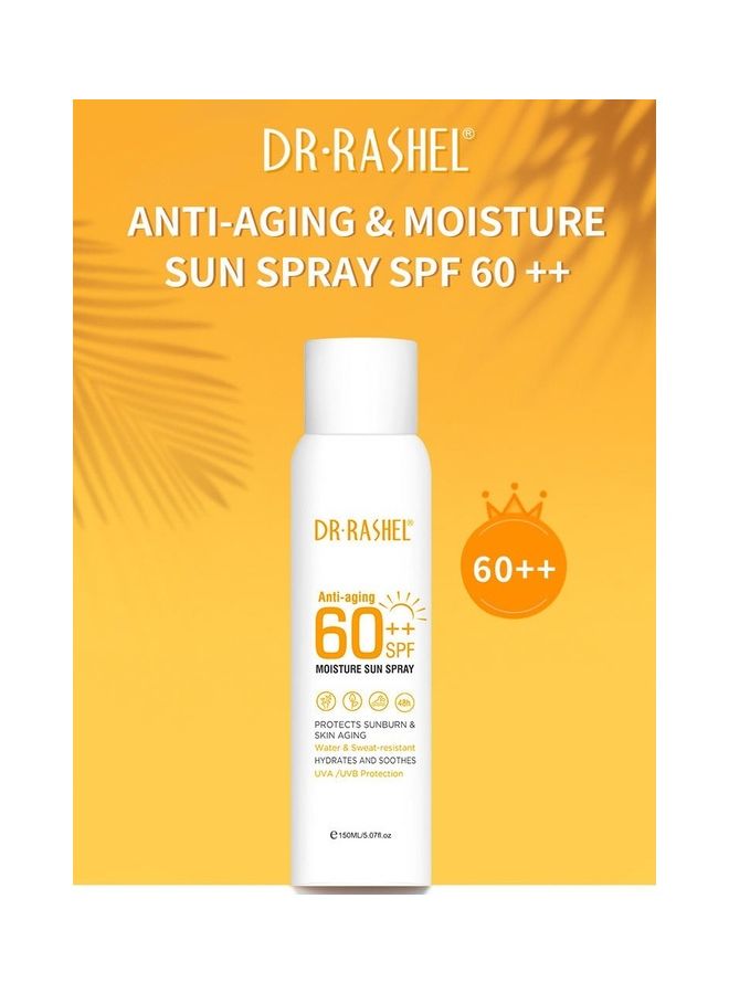Anti-Aging And Moisture Sun Spray SPF 60 Clear 150ml