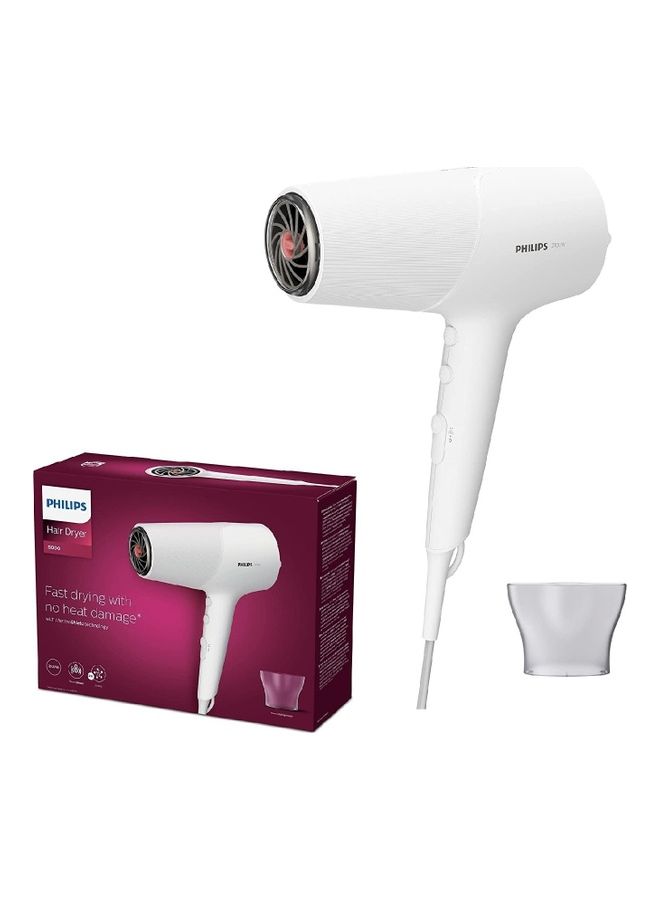 BHD500 Hair Dryer With ThermoProtect And Fast Drying 2100 Watt White