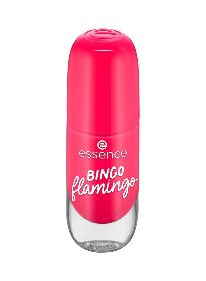 Gel Nail Polish | Shade No.13 BINGO Flamingo | Quick Dry & Long Lasting Formula | Glossy Gel-Like Finish | Vegan & Climate Neutral | Streak-Free Application | 8 ml (Pack of 1) Bingo Flamingo