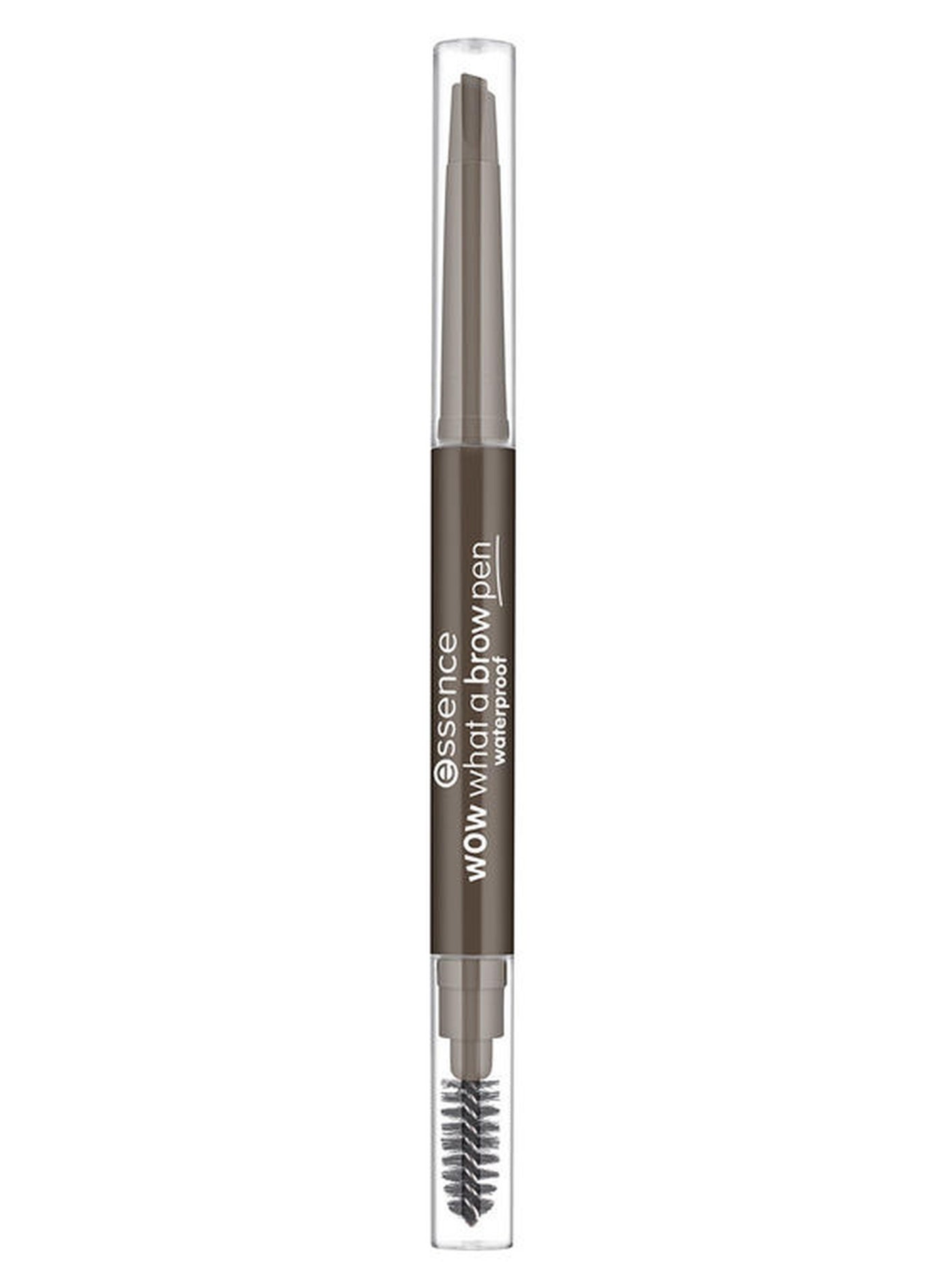 | Wow What A Brow Waterproof Eyebrow Pencil | Shade 03 Dark Brown | Long Lasting Retractable Slim Brow Definer with Brush | Natural Finish for Defined & Bushy Eyebrows (Pack of 1) Dark Brown