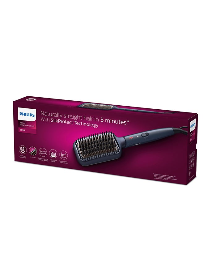 Heated straightening brush BHH885/03 | Naturally straight hair in 5 minutes|Ionic Care|Argan Oil infused Ceramic Coating|3 Temperature modes|Triple bristle detangles & protect the scalp Multicolour - image 10
