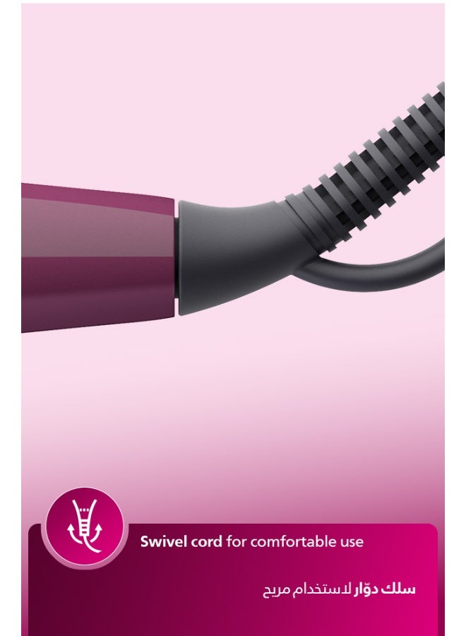 Heated straightening brush BHH730/03|Naturally straight hair in 5 minutes|  Keratin infused ceramic coating|1 temperature mode| Triple bristle detangles and  protect the scalp Black - image 7