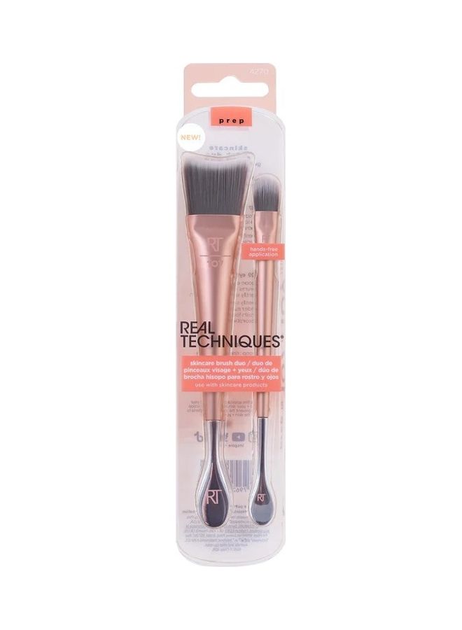 Skincare Brush Duo Multicolour