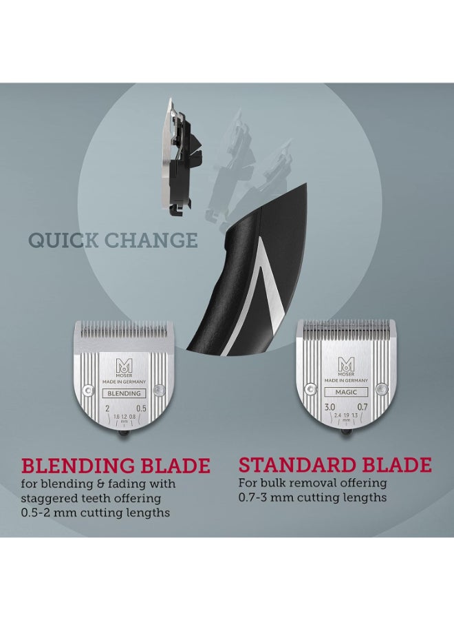 Kuno Professional Premium Cord/Cordless Clipper, Long-Life Brushless Motor, Durable Li-Ion Battery, Easily Removable Blade, Black, 1887-0150 Black - image 4