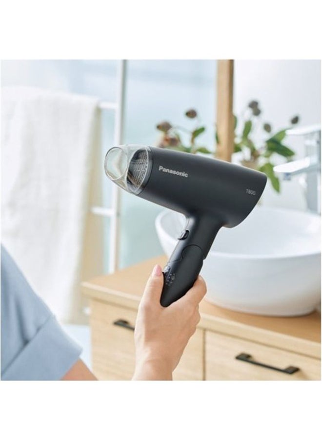 1800W Compact Powerful Hair Dryer With Scalp Care And Heat Protection Mode, Eh-Nd37 Black - image 2