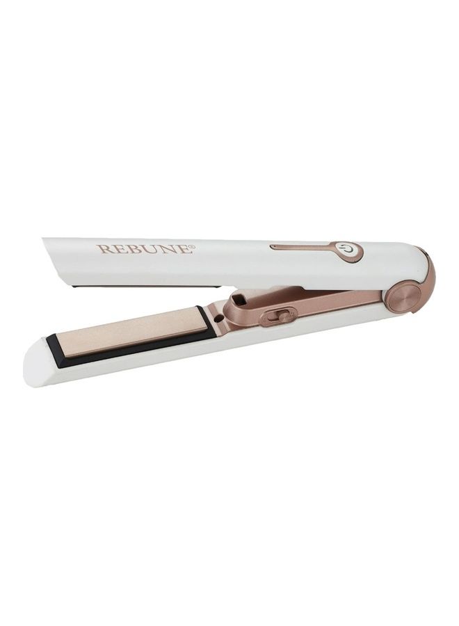 Ribbon Hair Straightener USB Charging Gold/White
