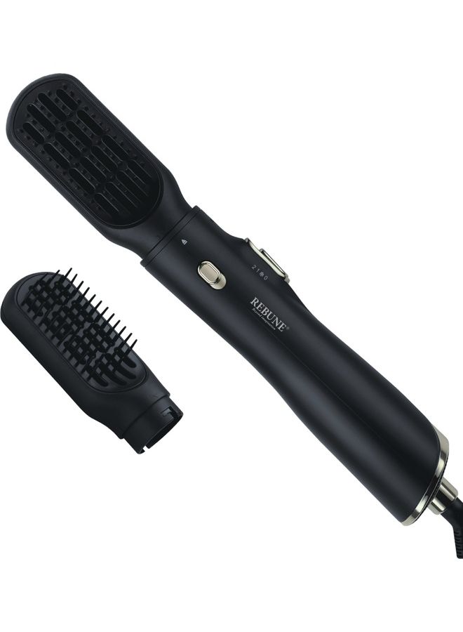 Hair Dryer, 1200W, Square Brush, Matte Black