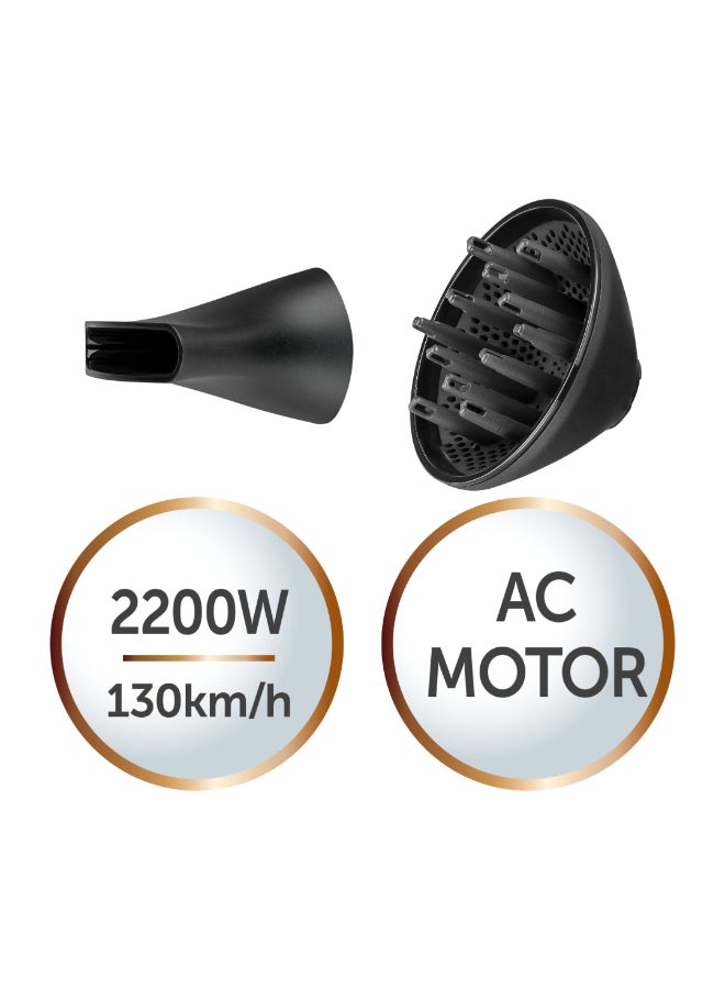 Supercare Pro 2200 Ac Hair Dryer REAC7200 939grams - image 5