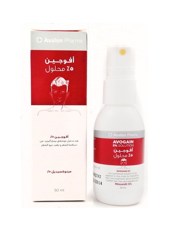 Avogain 5% Minoxidil Spray Solution Clear 50ml