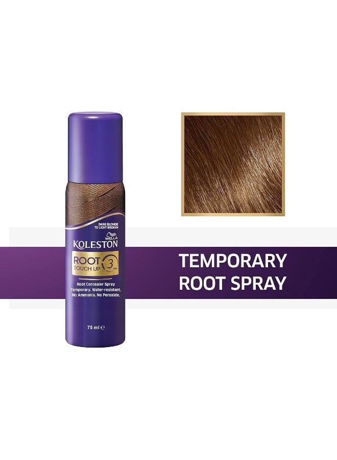 Koleston Root Touch Up Spray Dark Blonde to Light Brown 75ml - image 2