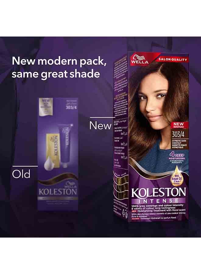 Koleston Intense Hair Color 303/4 Dark Chestnut - image 3