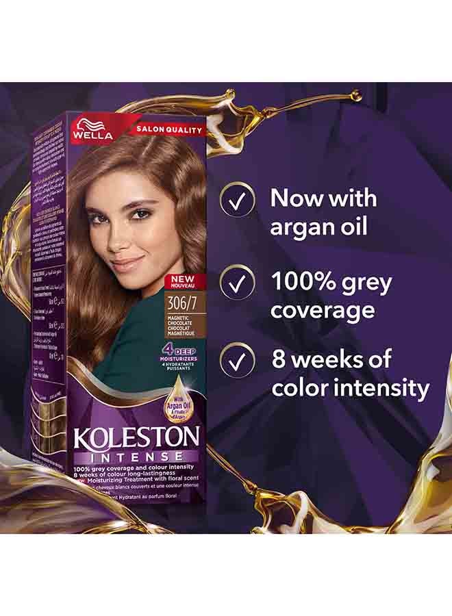 Koleston Intense Hair Color 306/7 Magnetic Chocolate 110ml - image 6