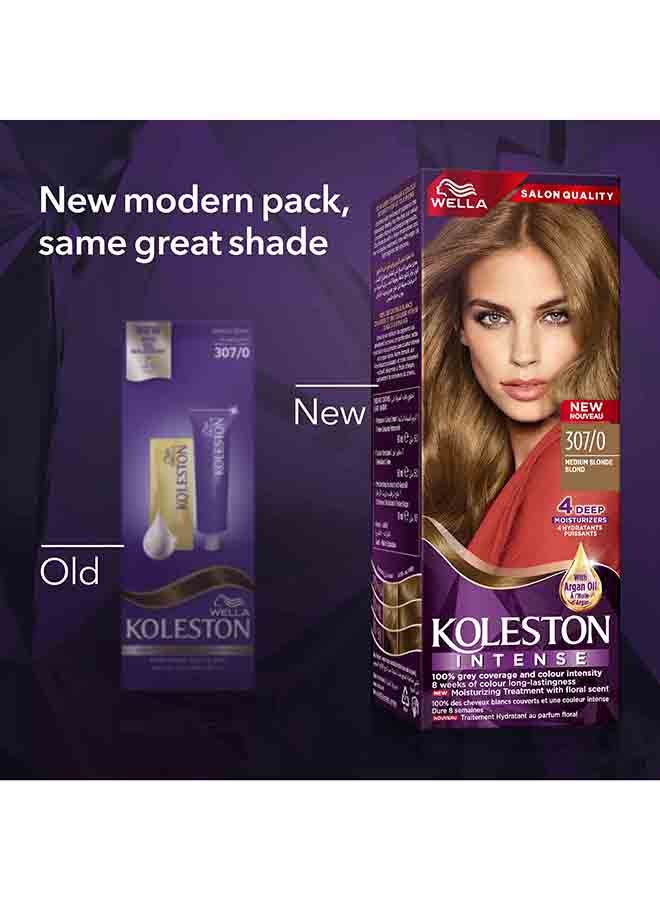 Koleston Intense Hair Color 307/0 Medium Blonde - image 3