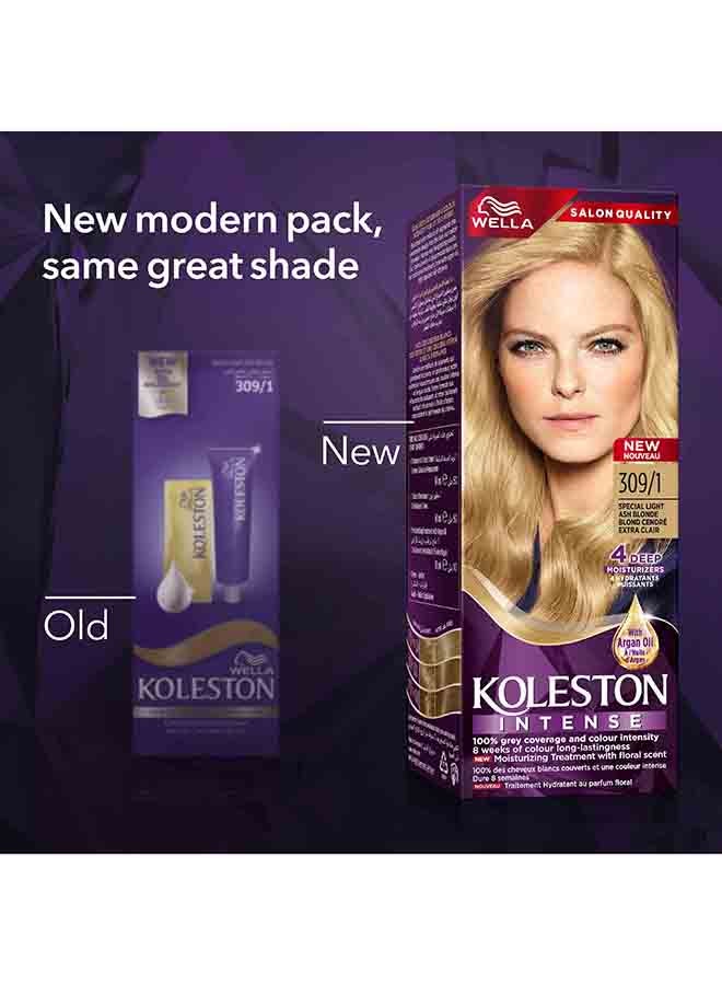 Koleston Intense Hair Color 309/1 Special Light Ash Blonde - image 3