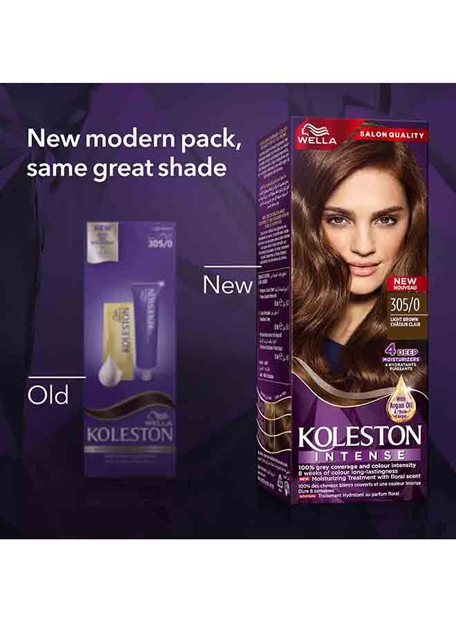 Koleston Intense Hair Color 305/0 Light Brown - image 3