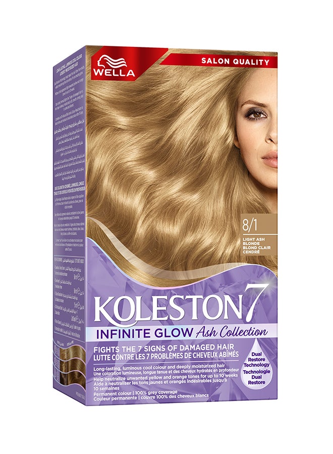 Koleston Supreme Hair Color 8/1 Light Ash Blonde - image 2