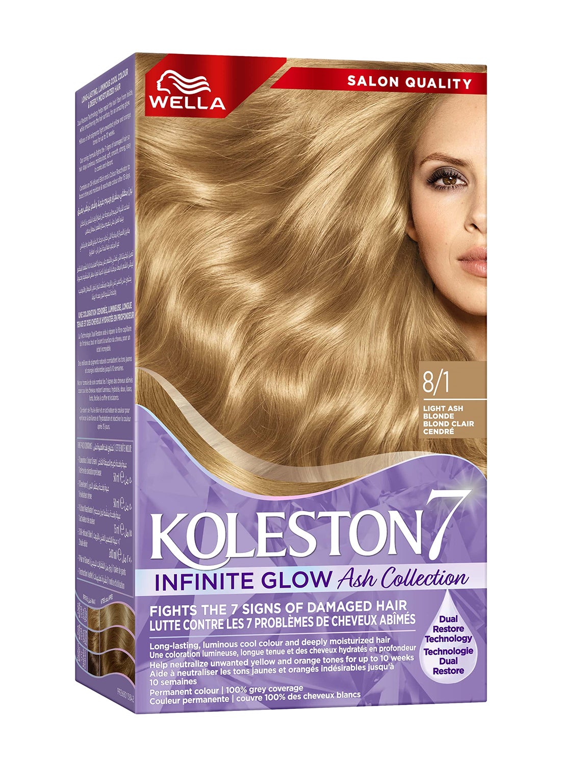 Koleston Supreme Hair Color 8/1 Light Ash Blonde