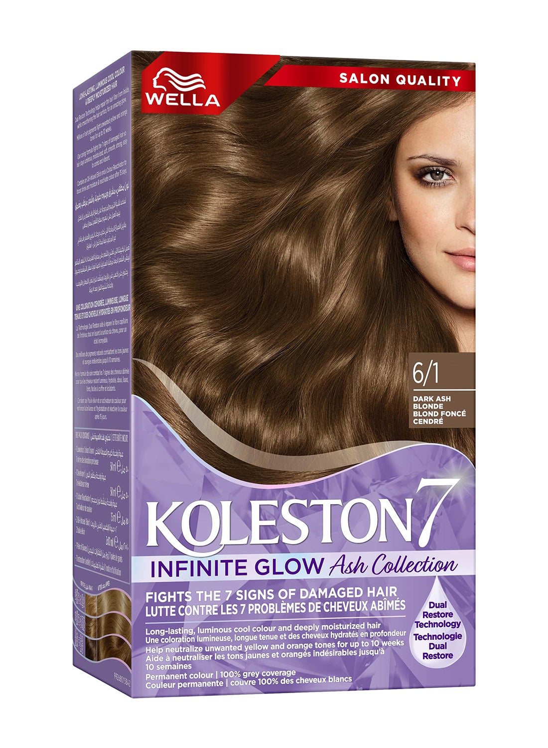 Koleston Supreme Hair Color 6/1 Dark Ash Blonde