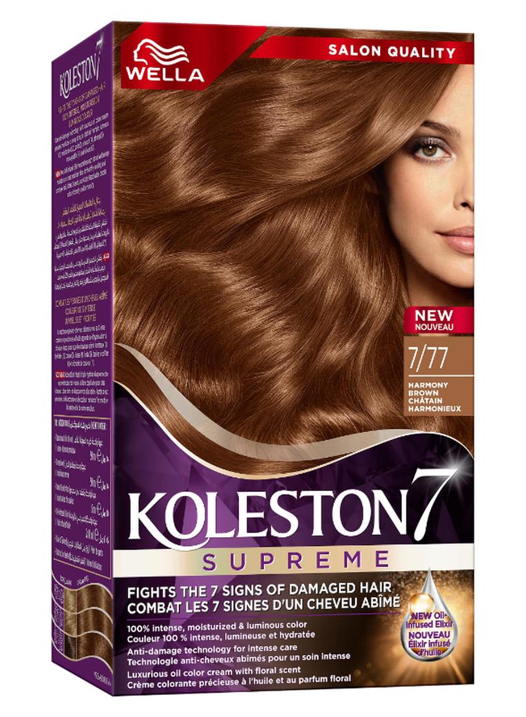 Koleston Supreme Hair Color 7/77 Harmony Brown