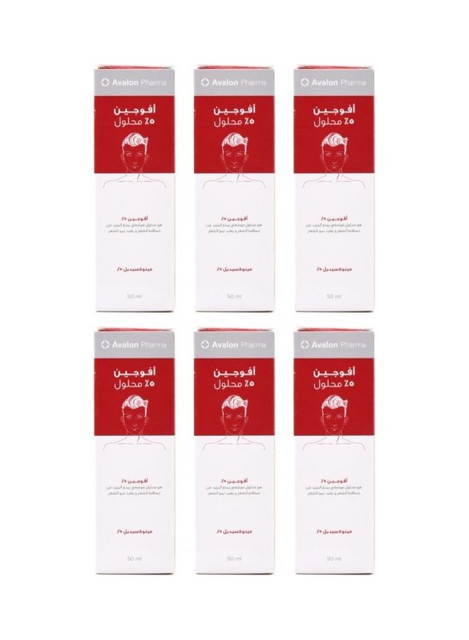 Avogain Minoxidil 5% For Hair Loss 6 Packs For 6 Months Multicolour 6None