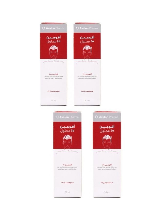Avogain 5 Percent Minoxidil Solution For Hair Loss 4 Packs 4 Months Multicolour 50None