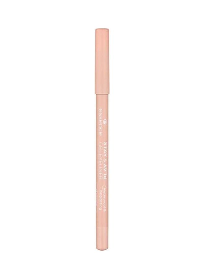 Stay & Play Gel Eyeliner | Shade 03 Silky Nude | Longlasting Waterproof Smudgeproof Eye Makeup | Creamy Smooth Pigmented Formula | Durable Gel Texture for Defined Bold Look | 1.3g Silky Nude