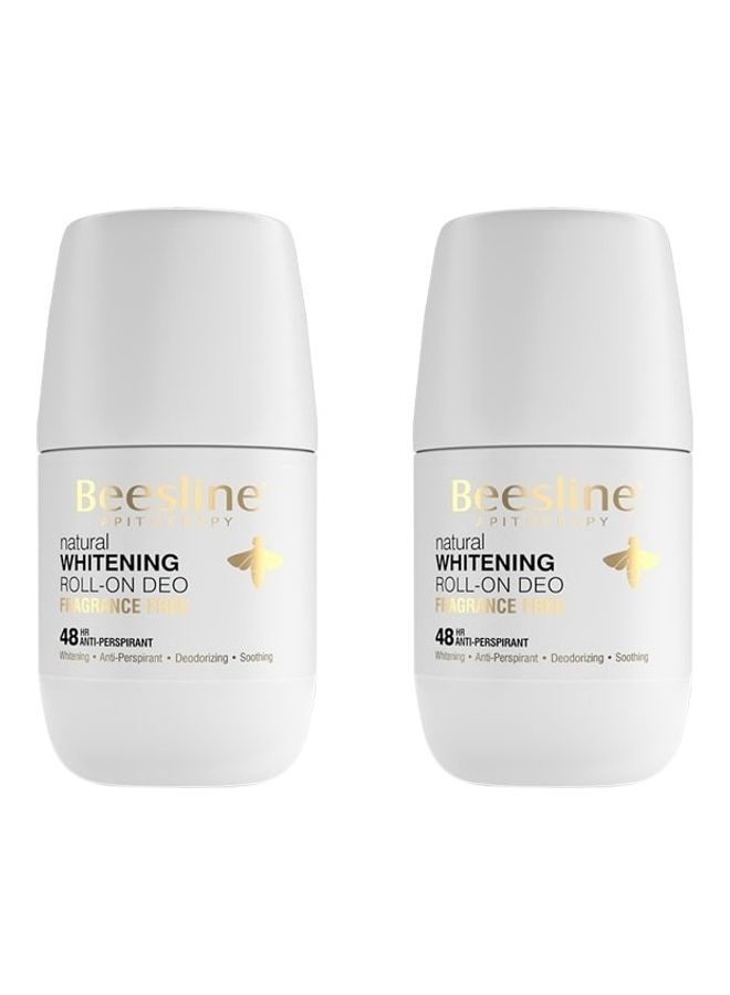 Pack Of 2 Natural Whitening Roll On Deodorant Fragrance Free 100ml