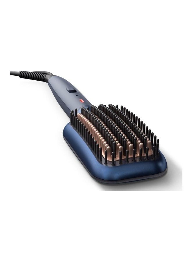 Heated Straightening Brush Blue/Rose Gold 350mm