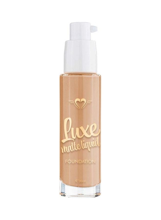 Luxe Matte Liquid Foundation Sandy Beige