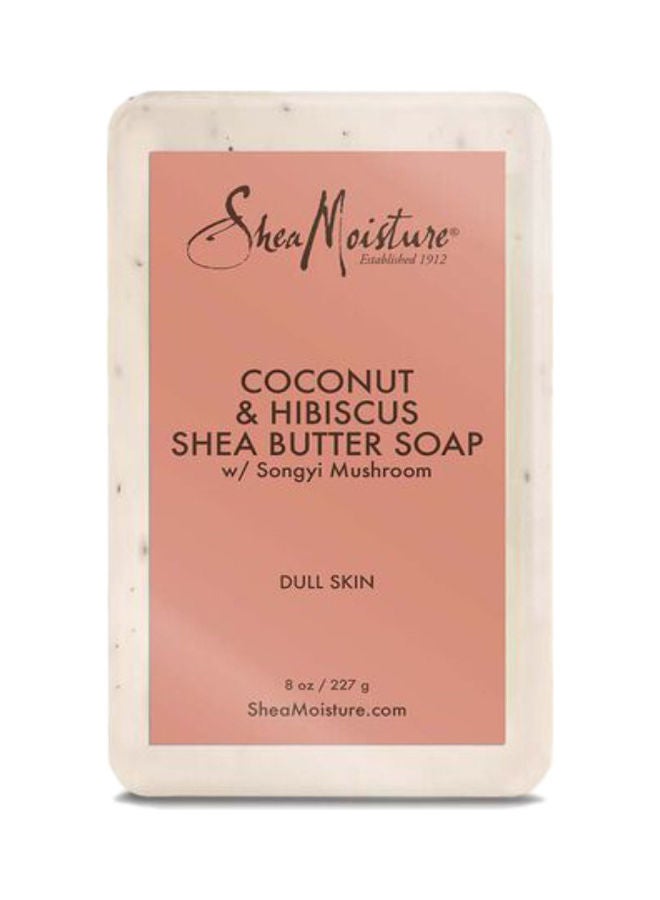 Coconut & Hibiscus Shea Butter Soap white 227grams