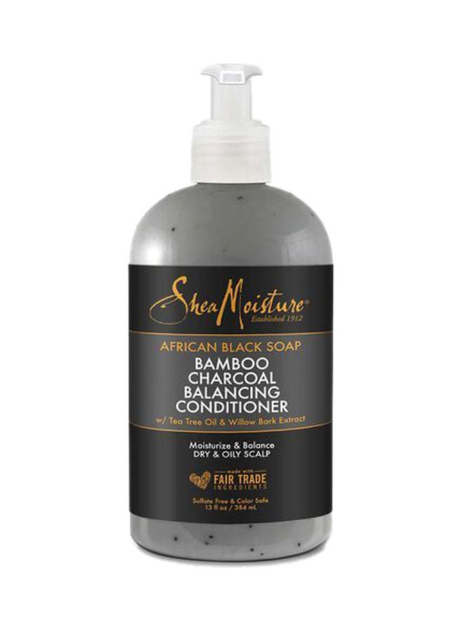 African Black Soap Bamboo Charcoal Balancing Conditioner black 384ml