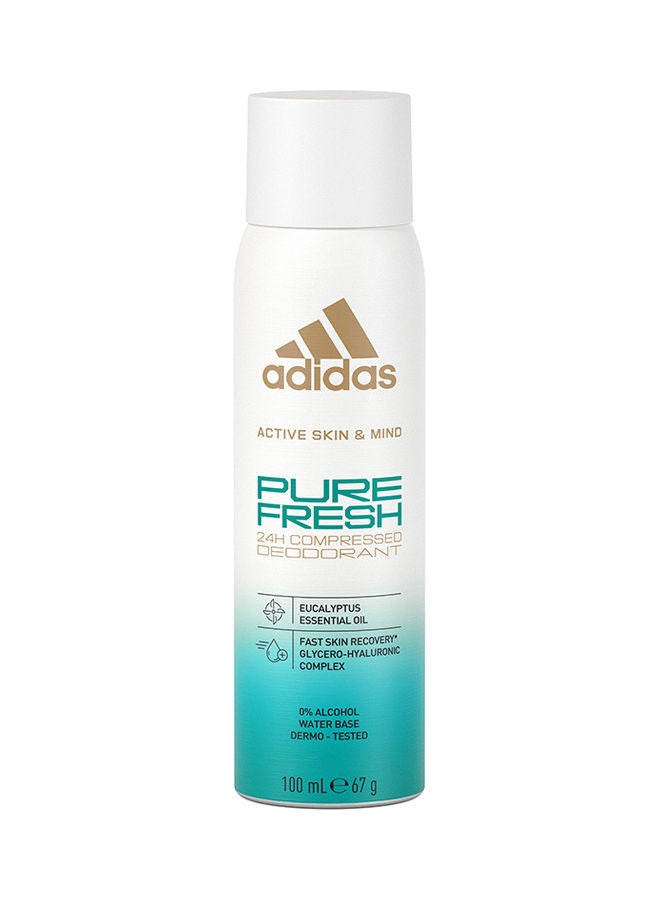 Active Skin And Mind Pure Fresh Compressed Deodorant Spray 100ml