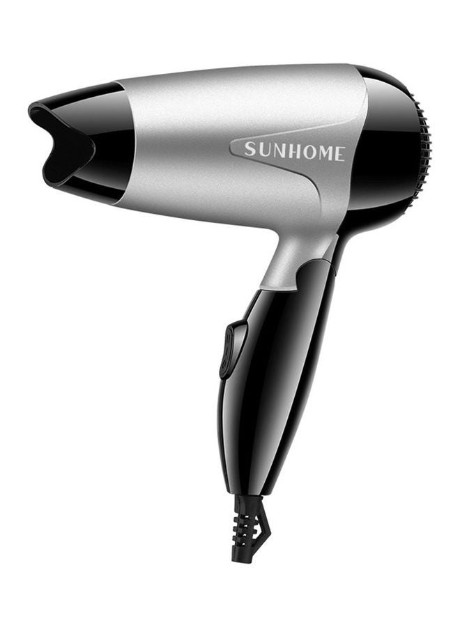 1200W Mini Foldable Travel Hair Dryer Silver