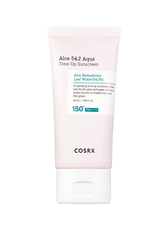 Aloe 54.2 Aqua Tone-up Sunscreen Spf50+/pa++++ 50ml