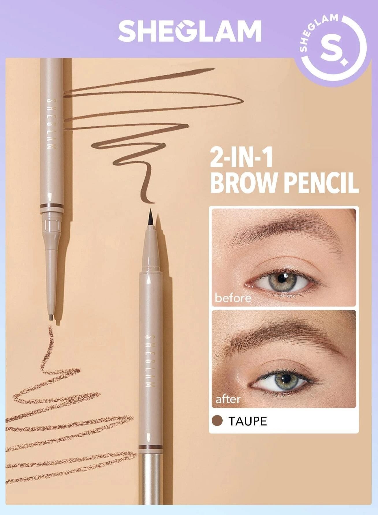 Brows On Demand 2-In-1 Brow Pencil - taupe