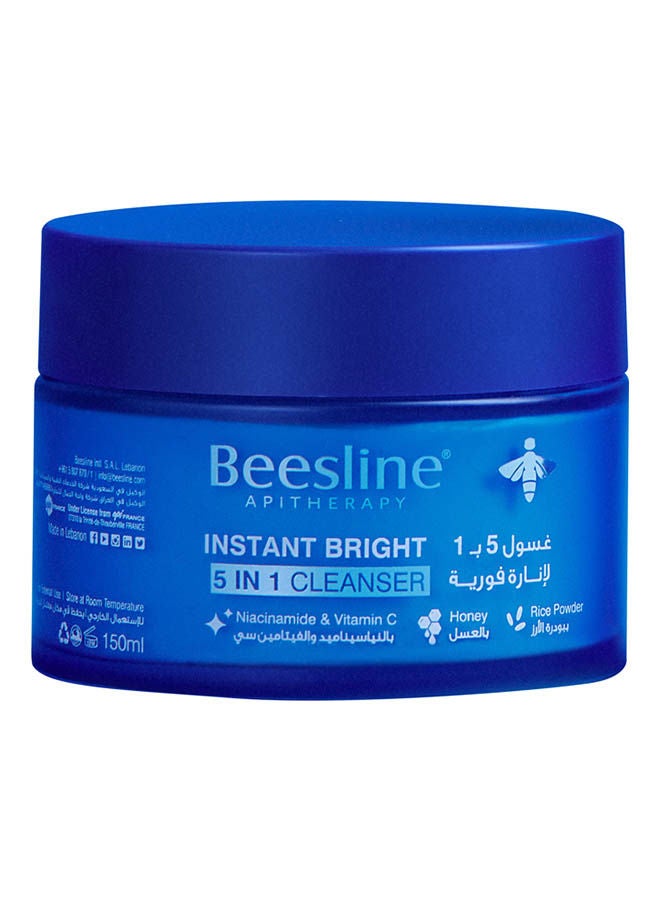 Instant Bright 5 In 1 Cleanser Blue 150ml