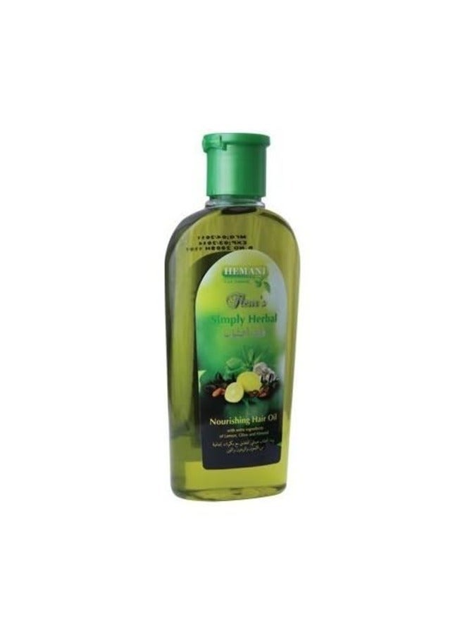 Fleur's Simply Herbal - Enriched in Lemon, Olive & Almond - Nourishing Hair Oil 200ml