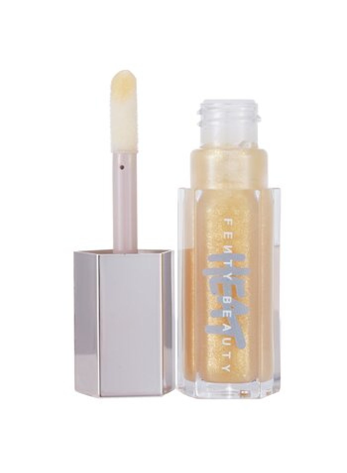 Gloss Bomb Heat Lip Luminizer + Plumper – Lemon Lava, 9 ml Clear With Golden Shimmer