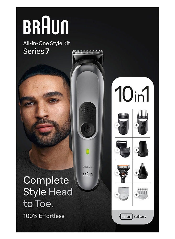 10 In 1 Grooming Kit With AutoSense Technology, ProBlade And Organizer Case - MGK 7420 Grey - image 2