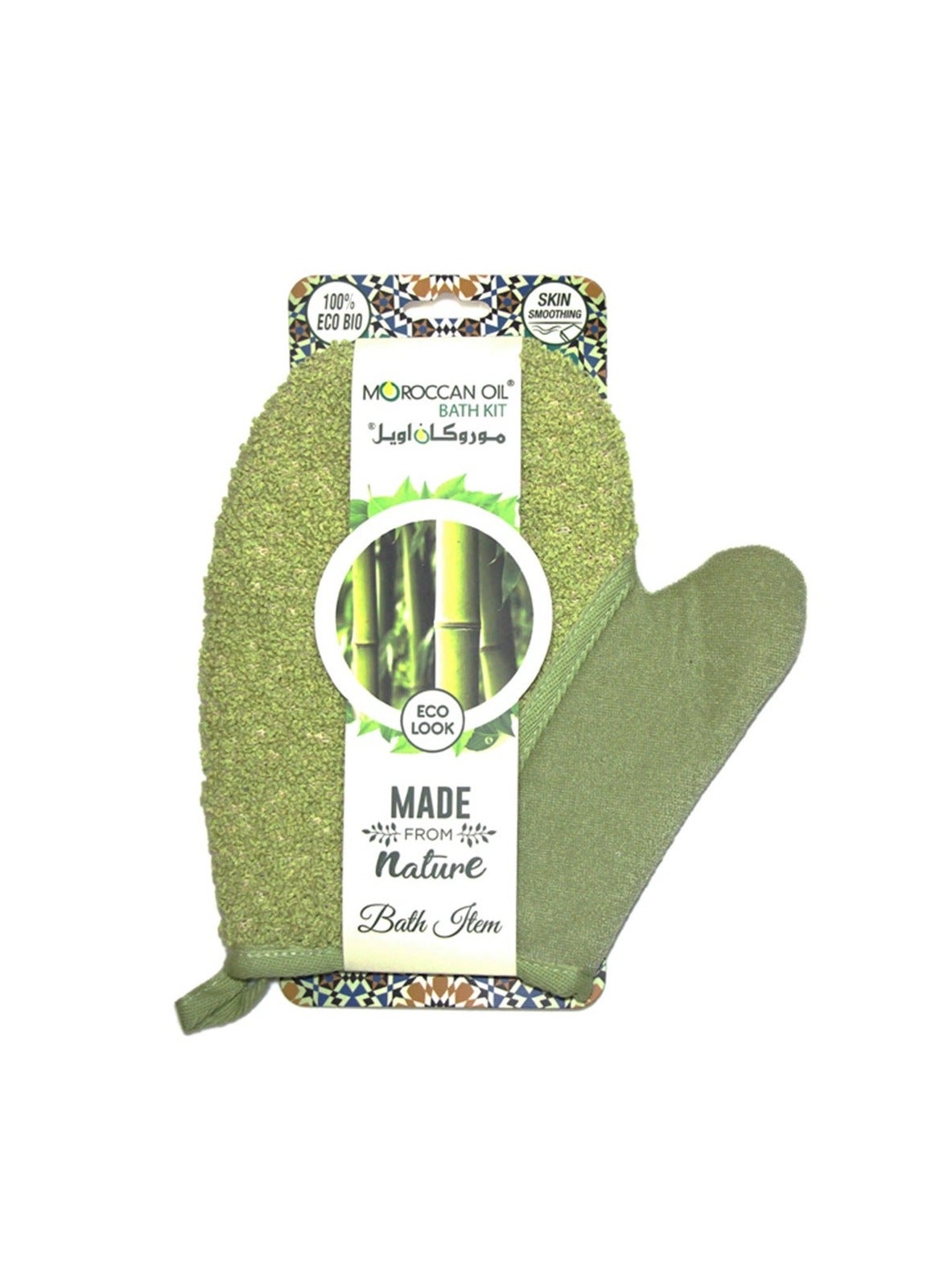 Moroccan Oil Ramie Bath Glove With Natural Material Helps For Exfoliate And Radiant Skin 30grams