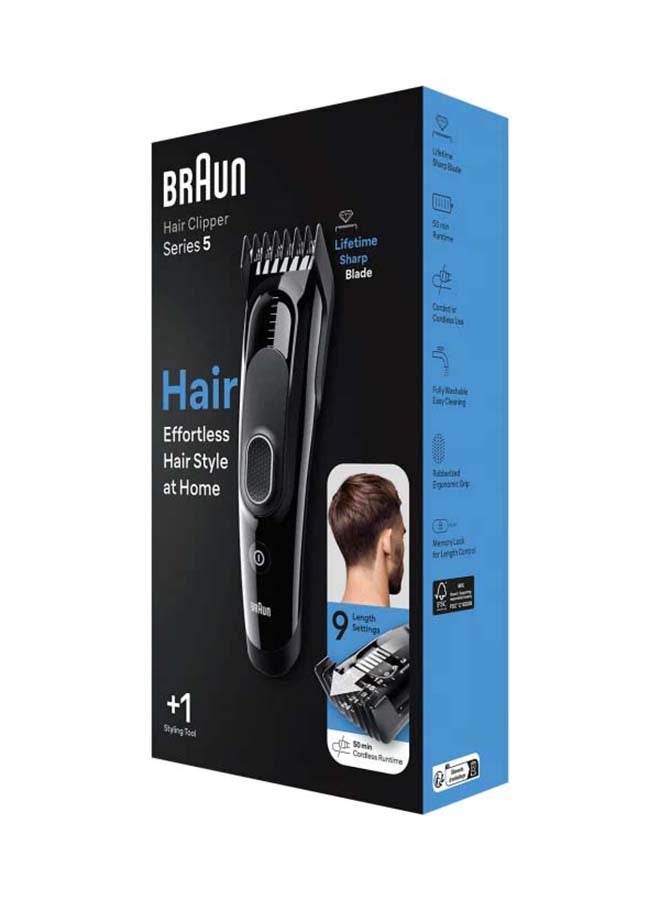 Hair Clipper Series 5, Hair Clippers For Men With 9 Lenght Settings HC5310 HC5310 - Black - image 3