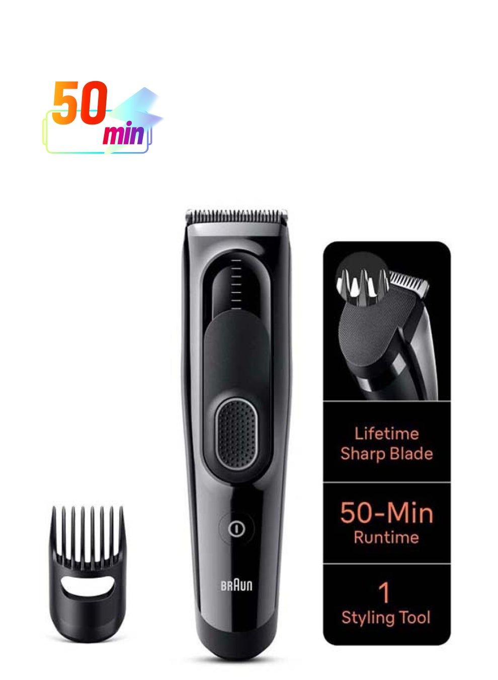 Hair Clipper Series 5, Hair Clippers For Men With 9 Lenght Settings HC5310 HC5310 - Black