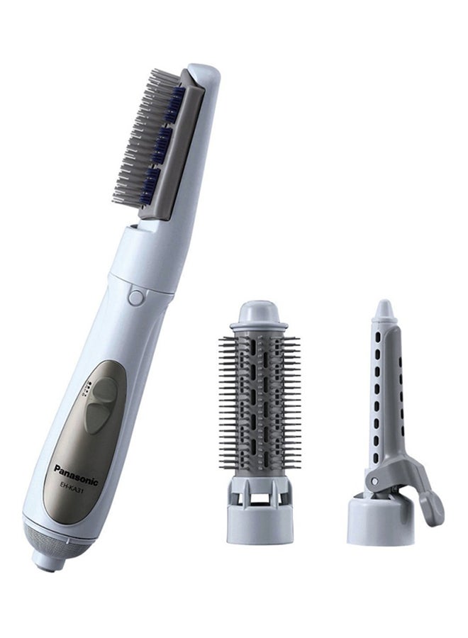 International Version Hair Styler With 3 Attachments, 195x48x48mm White