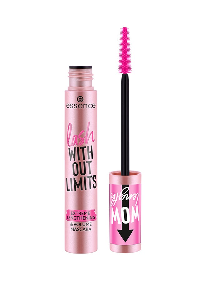 Lash Without Limits Extreme Lengthening & Volume Mascara | Ultra Black | Long-Lasting | Curling & Extension | Vegan Formula | 13 ml Ultra Black